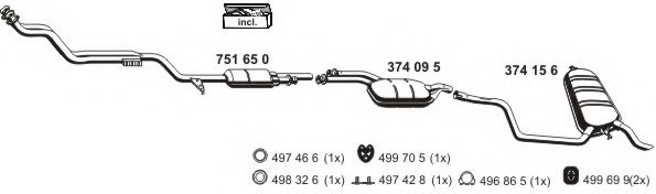 ERNST 040883 Exhaust System